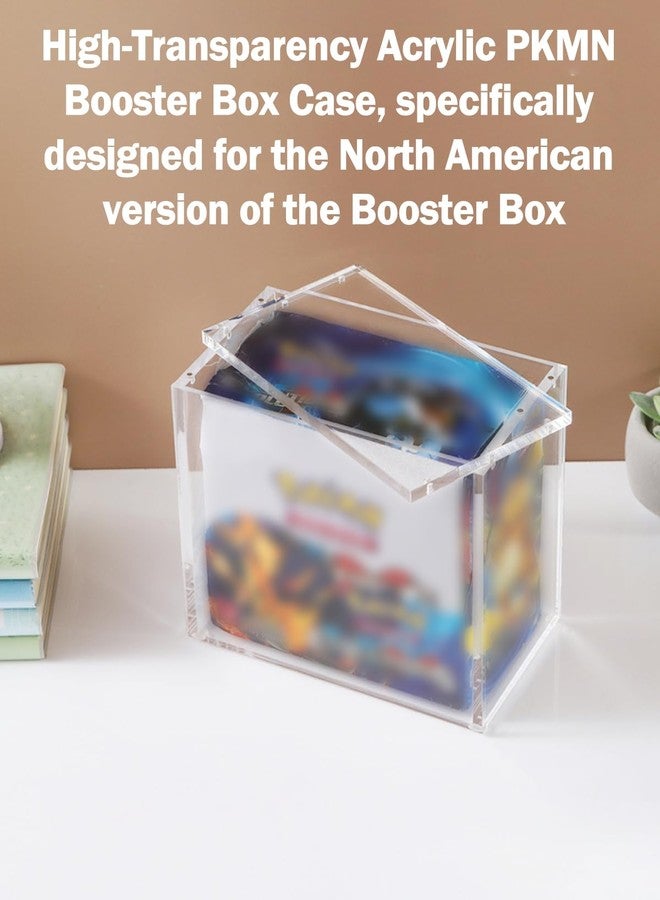 BestYiJo Booster Box Case - 8mm Thick Clear Acrylic Box with Magnetic Closure & Top Loading Design, Compatible with Booster - Scratch-Resistant Storage & Display - Image 4
